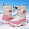 imageApakowa Kids Boys Girls Winter Snow Boots ToddlerLittle KidPink0330