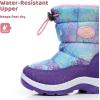 imageApakowa Kids Boys Girls Winter Snow Boots ToddlerLittle KidRainbow0330