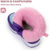 imageApakowa Kids Boys Girls Winter Snow Boots ToddlerLittle KidRainbow0330