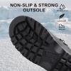 imageApakowa Kids Boys Girls Winter Snow Boots Waterproof Outdoor Insulated Snow Boots Little KidBig KidBlack3306