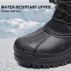 imageApakowa Kids Boys Girls Winter Snow Boots Waterproof Outdoor Insulated Snow Boots Little KidBig KidBlack3306