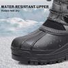 imageApakowa Kids Boys Girls Winter Snow Boots Waterproof Outdoor Insulated Snow Boots Little KidBig KidBlackgrey3306