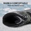 imageApakowa Kids Boys Girls Winter Snow Boots Waterproof Outdoor Insulated Snow Boots Little KidBig KidBlackgrey3306
