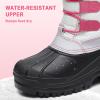 imageApakowa Kids Boys Girls Winter Snow Boots Waterproof Outdoor Insulated Snow Boots Little KidBig KidBlackgreyBurgundy3307