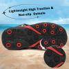imageApakowa Kids Boys Sandals Summer Outdoor Athletic Double Strap ClosedToe Beach Sandals Sport ToddlerLittle KidGreyscarlet1207