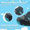 imageApakowa Kids Boys Sandals Summer Outdoor Athletic Double Strap ClosedToe Beach Sandals Sport ToddlerLittle KidNavyBlue