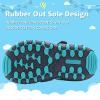 imageApakowa Kids Boys Sandals Summer Outdoor Athletic Double Strap ClosedToe Beach Sandals Sport ToddlerLittle KidNavyBlue