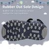 imageApakowa Kids Boys Sandals Summer Outdoor Athletic Double Strap ClosedToe Beach Sandals Sport ToddlerLittle KidNavyGrey