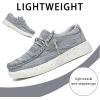 imageApakowa Kids Boys Slip On Loafers Boat Shoes Girls Loafers Shoes ToddlerLittle KidBig KidGrey