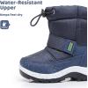 imageApakowa Kids Girls Cold Weather Snow Boots ToddlerLittle KidNavy0327
