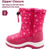imageApakowa Kids Girls Cold Weather Snow Boots ToddlerLittle KidPeach