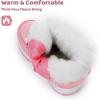 imageApakowa Kids Girls Cold Weather Snow Boots ToddlerLittle KidPink0327