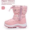 imageApakowa Kids Girls Cold Weather Snow Boots ToddlerLittle KidPink0328