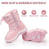 imageApakowa Kids Girls Cold Weather Snow Boots ToddlerLittle KidPink0328
