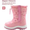 imageApakowa Kids Girls Cold Weather Snow Boots ToddlerLittle KidPink2