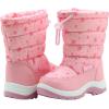 imageApakowa Kids Girls Cold Weather Snow Boots ToddlerLittle KidPink2