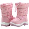 imageApakowa Kids Girls Cold Weather Snow Boots ToddlerLittle KidPink2