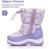 imageApakowa Kids Girls Cold Weather Snow Boots ToddlerLittle KidPurple0328