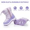 imageApakowa Kids Girls Cold Weather Snow Boots ToddlerLittle KidPurple0328