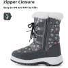 imageApakowa Kids Girls Insulated Fur Winter Warm Snow Boots ToddlerLittle KidGrey
