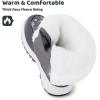 imageApakowa Kids Girls Insulated Fur Winter Warm Snow Boots ToddlerLittle KidGrey