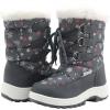 imageApakowa Kids Girls Insulated Fur Winter Warm Snow Boots ToddlerLittle KidGrey