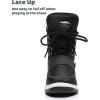 imageApakowa Kids Girls Insulated Fur Winter Warm Snow Boots ToddlerLittle KidHdl020black