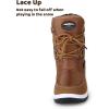 imageApakowa Kids Girls Insulated Fur Winter Warm Snow Boots ToddlerLittle KidHdl020brown