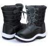 imageApakowa Kids Girls Insulated Fur Winter Warm Snow Boots ToddlerLittle KidHdl020grey
