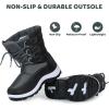 imageApakowa Kids Girls Insulated Fur Winter Warm Snow Boots ToddlerLittle KidHdl020grey