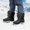 imageApakowa Kids Girls Insulated Fur Winter Warm Snow Boots ToddlerLittle KidHdl020grey