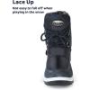 imageApakowa Kids Girls Insulated Fur Winter Warm Snow Boots ToddlerLittle KidHdl020navy