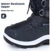 imageApakowa Kids Girls Insulated Fur Winter Warm Snow Boots ToddlerLittle KidHdl020navy
