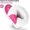 imageApakowa Kids Girls Insulated Fur Winter Warm Snow Boots ToddlerLittle KidPeach