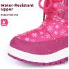 imageApakowa Kids Girls Insulated Fur Winter Warm Snow Boots ToddlerLittle KidPeach