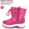 imageApakowa Kids Girls Insulated Fur Winter Warm Snow Boots ToddlerLittle KidPeach