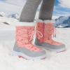 imageApakowa Kids Girls Insulated Fur Winter Warm Snow Boots ToddlerLittle KidPink