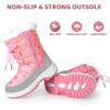 imageApakowa Kids Girls Insulated Fur Winter Warm Snow Boots ToddlerLittle KidPink