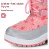 imageApakowa Kids Girls Insulated Fur Winter Warm Snow Boots ToddlerLittle KidPink