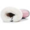 imageApakowa Kids Girls Insulated Fur Winter Warm Snow Boots ToddlerLittle KidPink7322