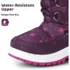 imageApakowa Kids Girls Insulated Fur Winter Warm Snow Boots ToddlerLittle KidPurple