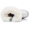imageApakowa Kids Girls Insulated Fur Winter Warm Snow Boots ToddlerLittle KidSilver7322
