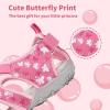 imageApakowa Kids Girls Soft Sole Closed Toe Sandals Summer Shoes with Arch Support ToddlerLittle KidY1030pink