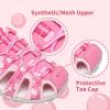 imageApakowa Kids Girls Soft Sole Closed Toe Sandals Summer Shoes with Arch Support ToddlerLittle KidY1030pink