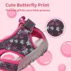 imageApakowa Kids Girls Soft Sole Closed Toe Sandals Summer Shoes with Arch Support ToddlerLittle KidY1030purple