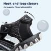 imageApakowa Kids Girls Soft Sole Closed Toe Sandals Summer Shoes with Arch Support ToddlerLittle KidY605black