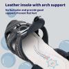 imageApakowa Kids Girls Soft Sole Closed Toe Sandals Summer Shoes with Arch Support ToddlerLittle KidY605navygrey