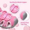 imageApakowa Kids Girls Soft Sole Closed Toe Sandals Summer Shoes with Arch Support ToddlerLittle KidY607pink