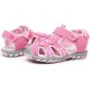 imageApakowa Kids Girls Soft Sole Closed Toe Sandals Summer Shoes with Arch Support ToddlerLittle KidY607pink
