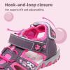 imageApakowa Kids Girls Soft Sole Closed Toe Sandals Summer Shoes with Arch Support ToddlerLittle KidY607purple